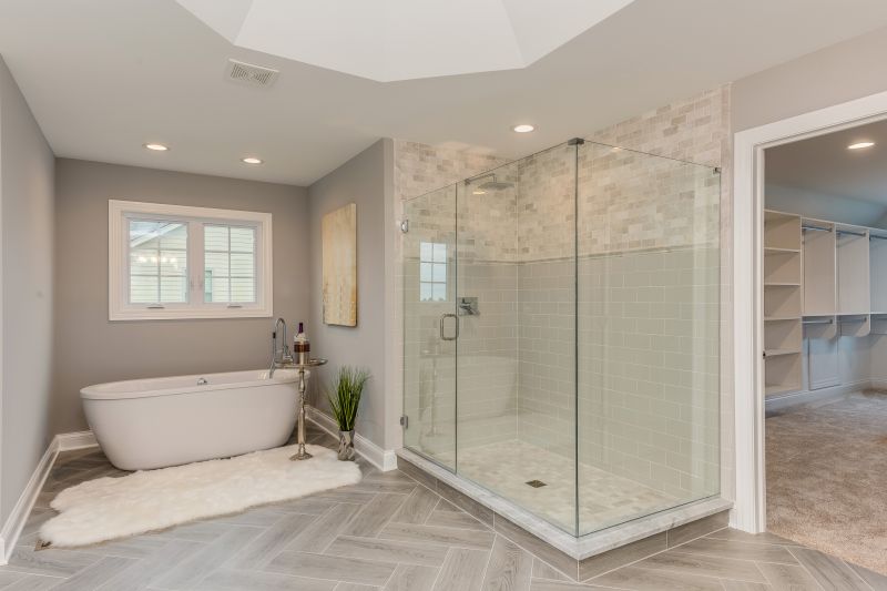 Large Shower with Glass Doors